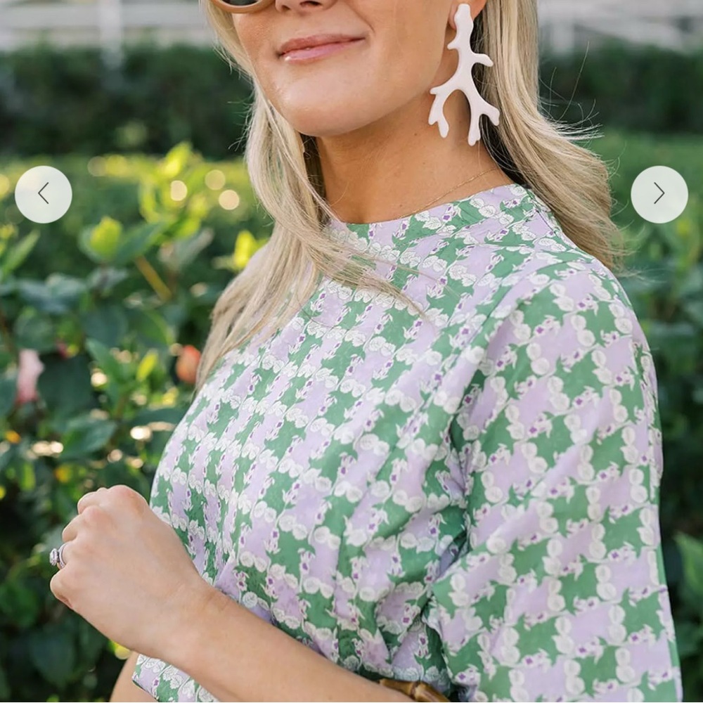 Tuckernuck Green and Lavender Maxi Dress